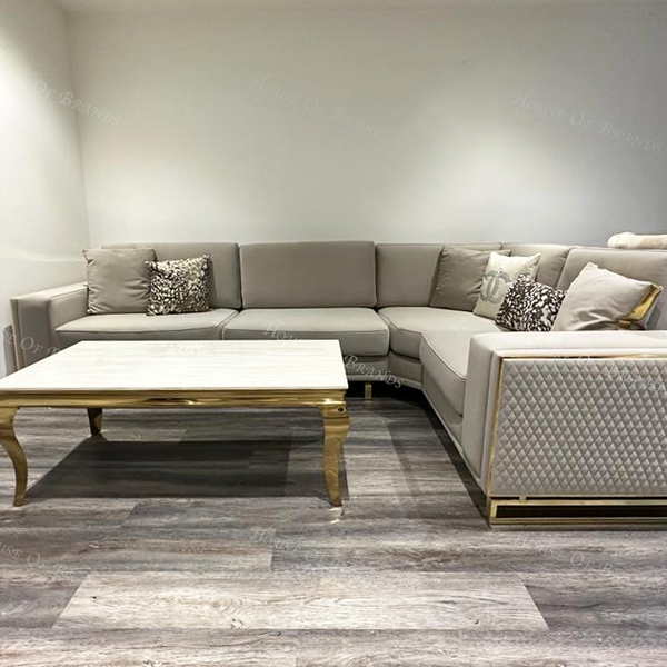 Louis Gold Marble Coffee Table