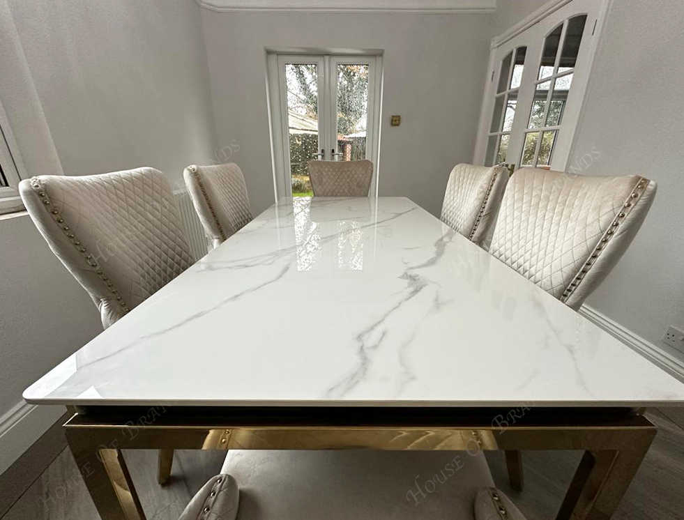 Verona marble dining table deals