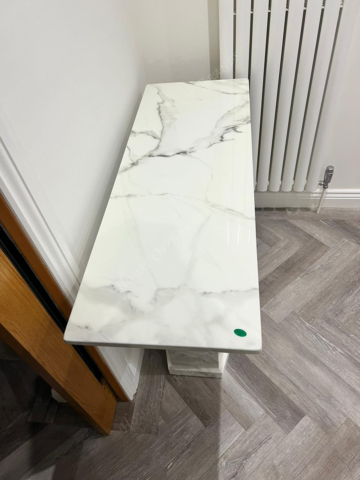 Nero white marble accent table deals