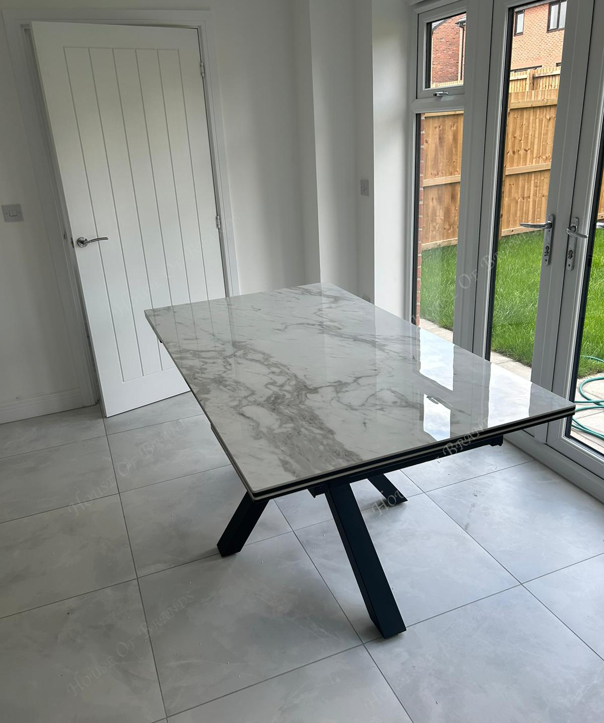 Phoenix White Extendable Ceramic Dining Table