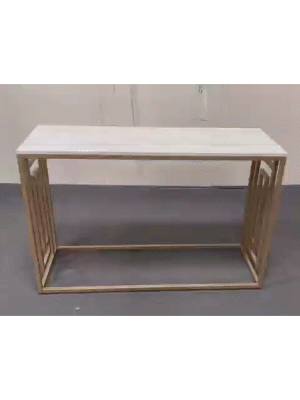 Devon Cream and Gold Console Table