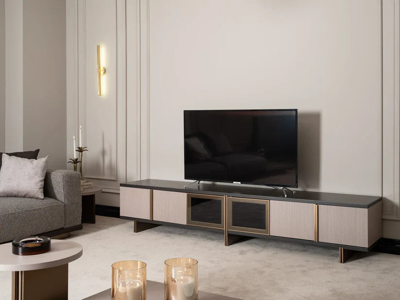 Roma TV Stand: Modern with Ample Storage