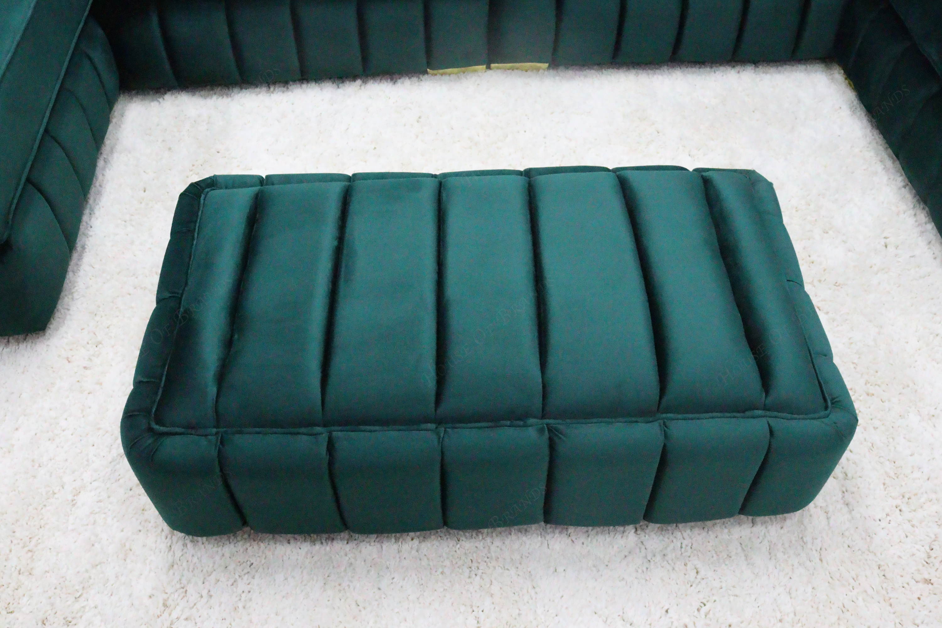 Paneled Rectangular Footstool