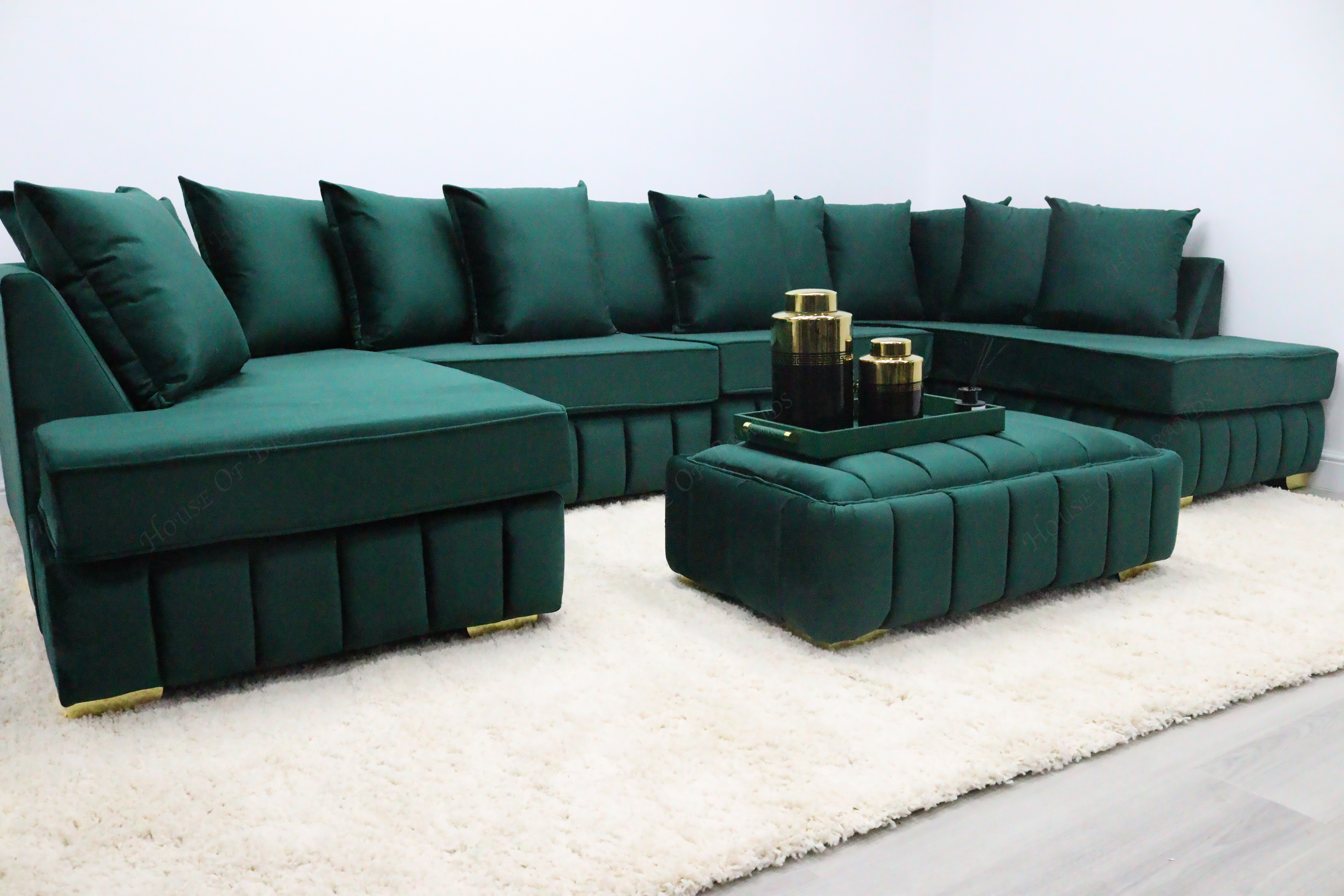 Beverly U Shape Scatter Back Sofa