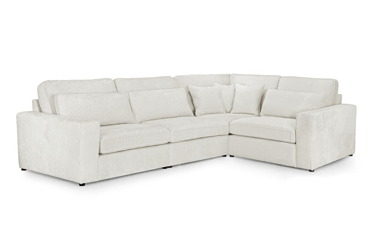 Kiana Modular Ivory Right Hand Facing Corner Sofa