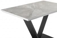 Alessia 120cm Grey Ceramic Dining Table