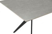 Livia 160cm Grey Ceramic Sintered Marble Dining Table