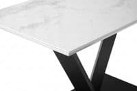 Alessia 120cm White Ceramic Dining Table