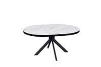 Danello 120-160cm Extending White Ceramic Dining Table