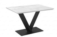Alessia 120cm White Ceramic Dining Table