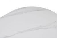 Venatro 200cm Black & White Sintered Stone Oval Dining Table