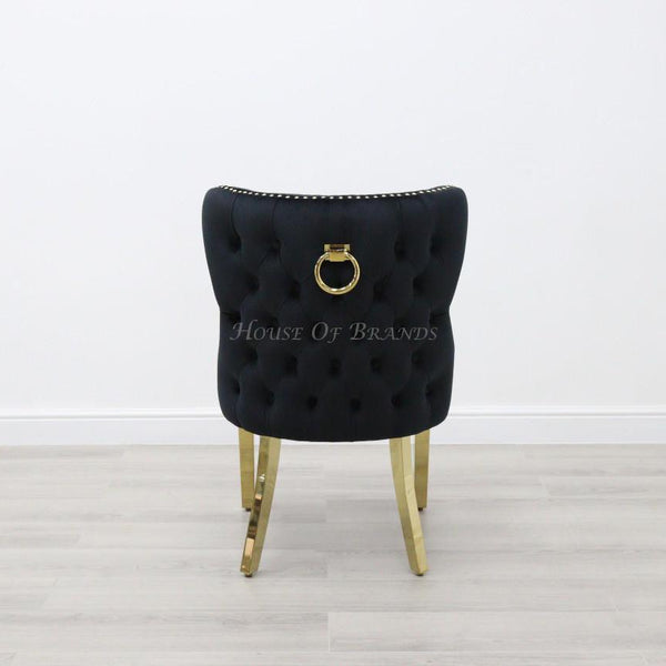 Black & Gold Valentino Chairs