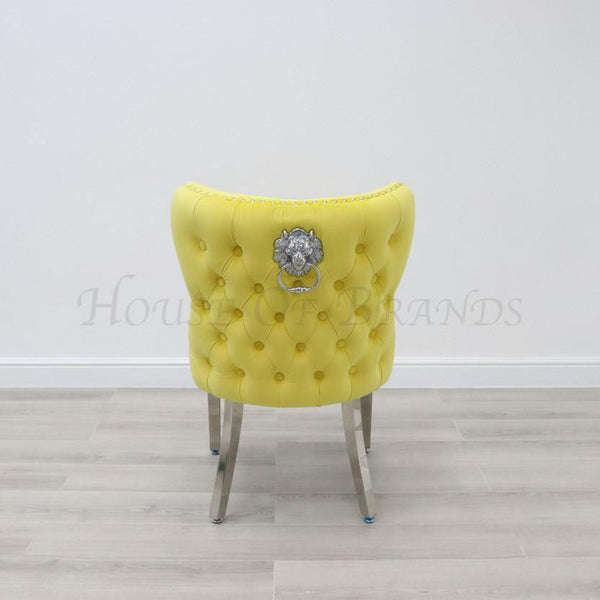 Yellow Valentino Dining chair