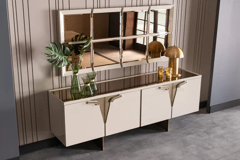 Lugano Sideboard: Modern Glamour Meets Practicality