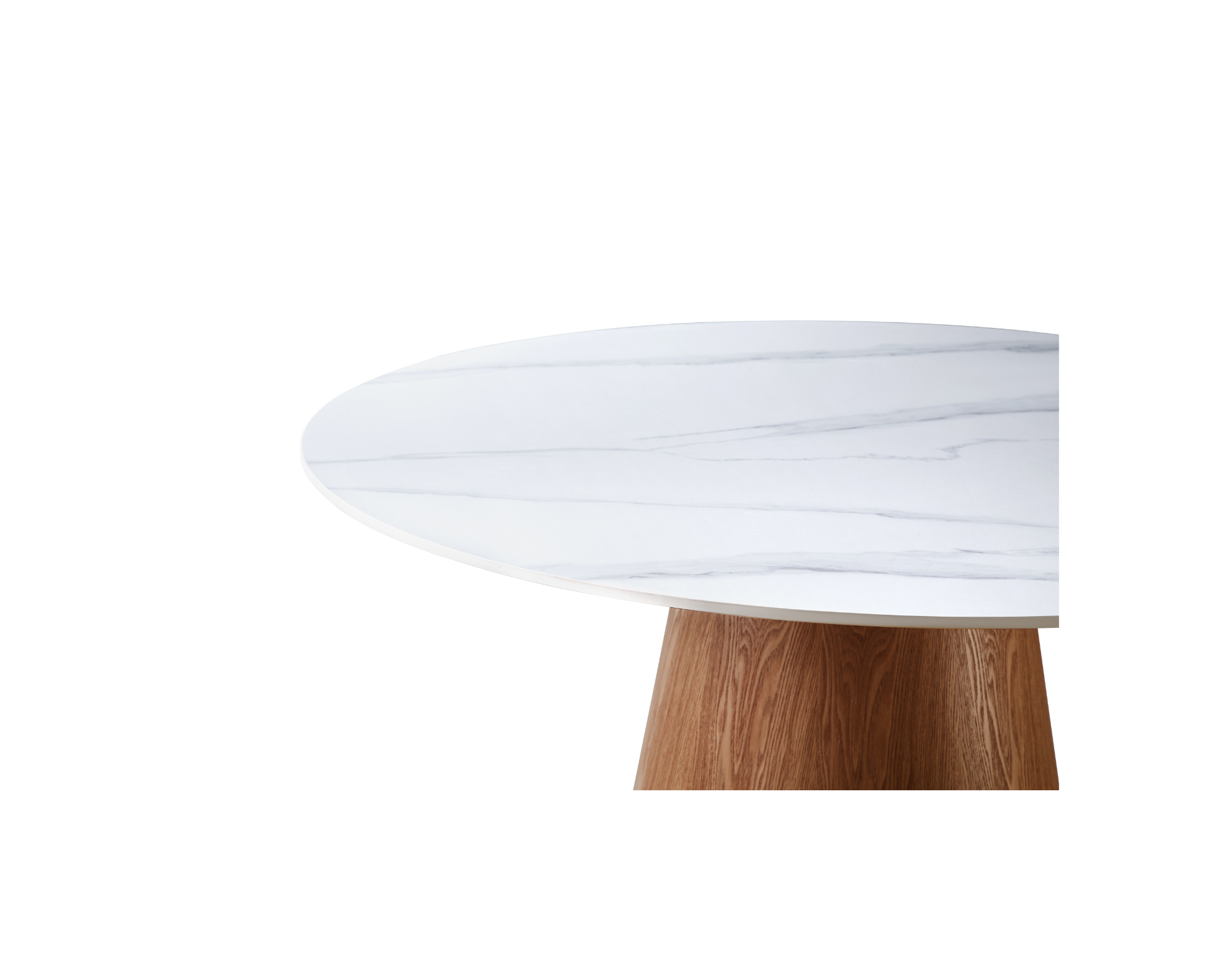 Lilian Walnut Round Dining Table