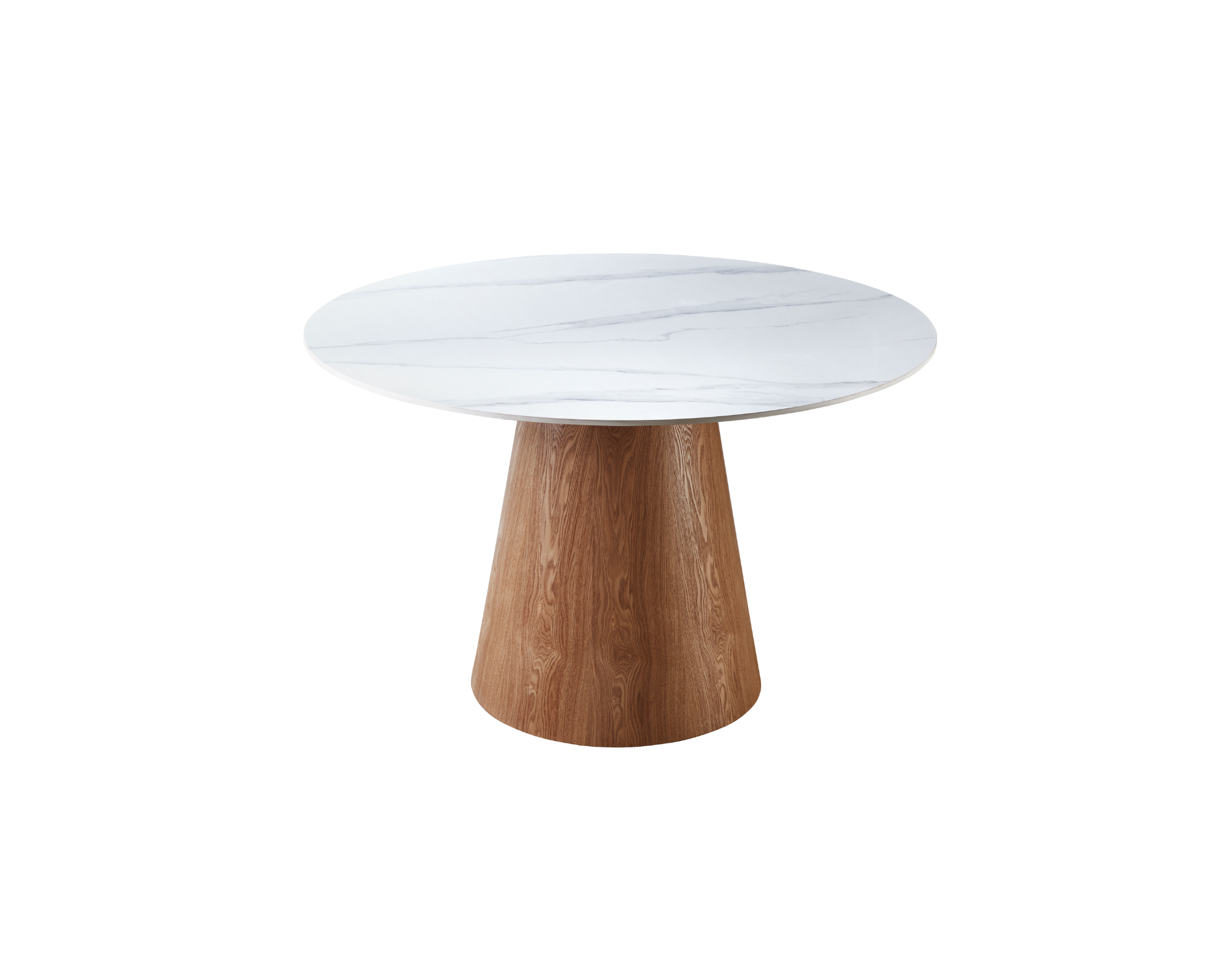 Lilian Walnut Round Dining Table