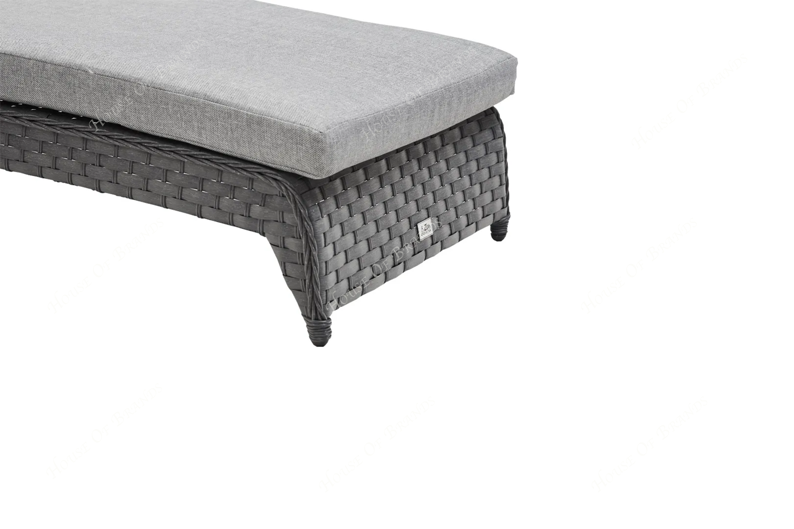 Rattan Grey Lounger Set
