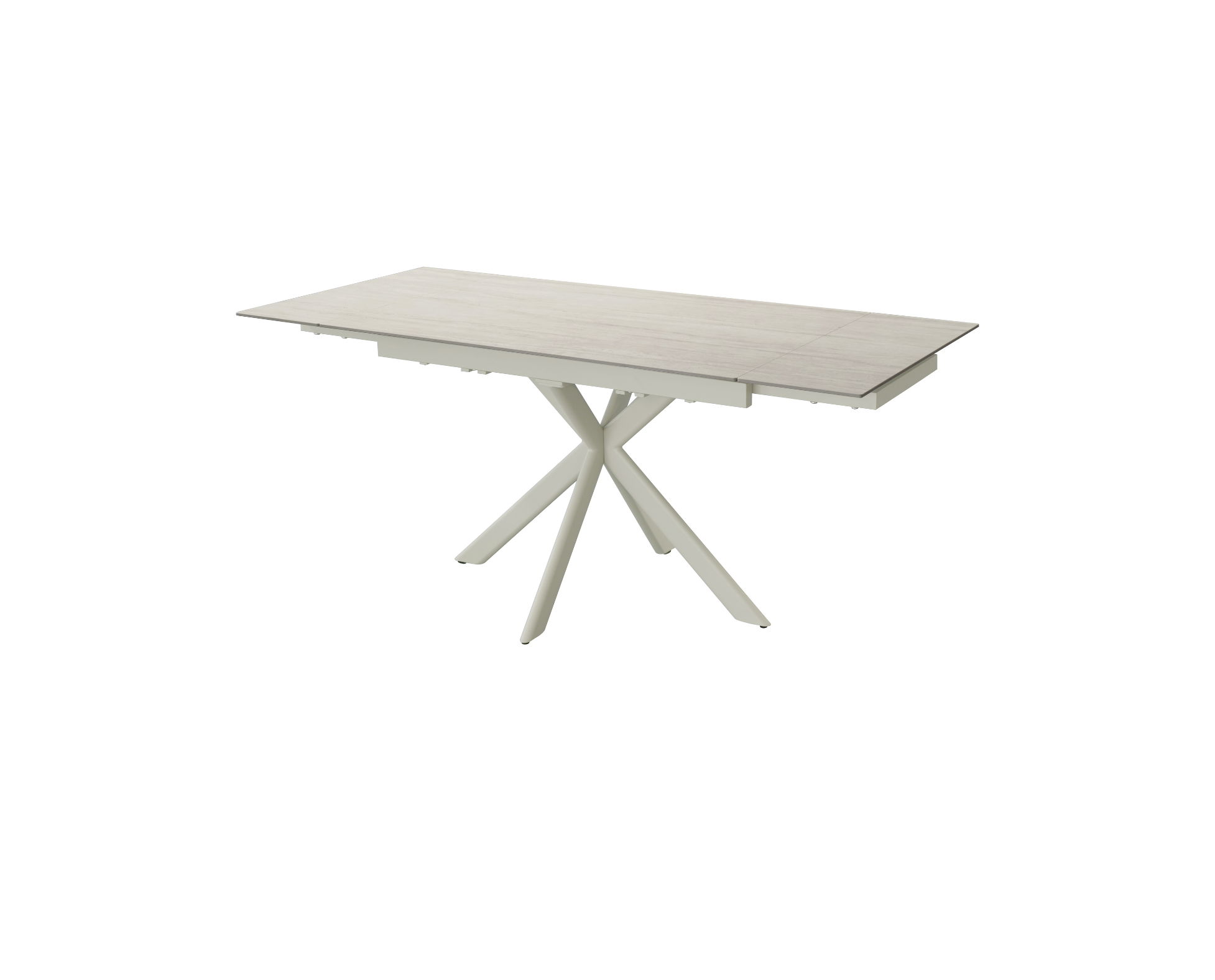 Lucia Extendable Table In Sandy Beige
