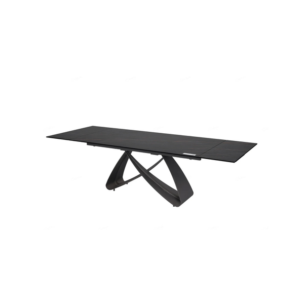 Serpenti Black Extendable Dining Table
