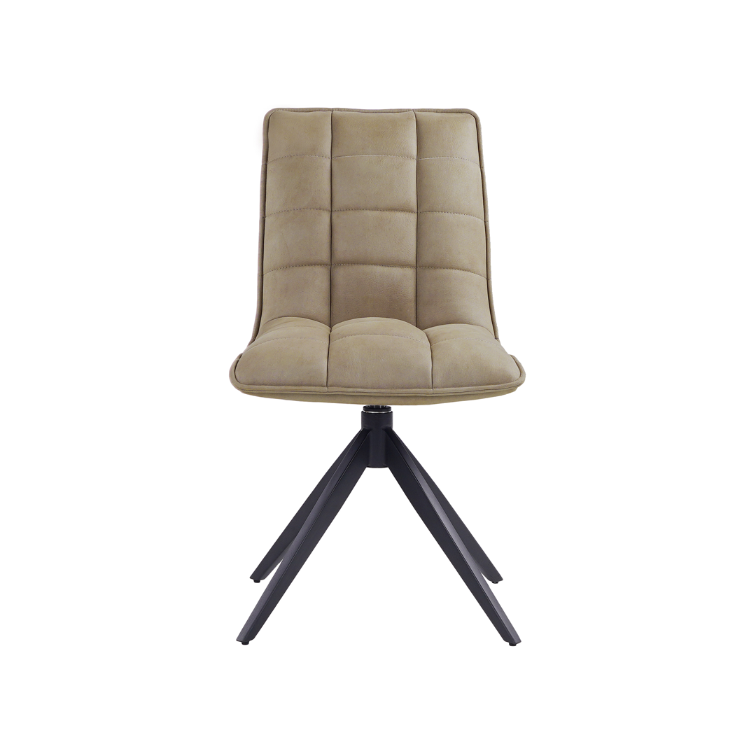 Luna 160–200cm Extendable Ceramic Dining Table Set with Luna Taupe Fabric Chairs – White Marble & Black Iron Legs