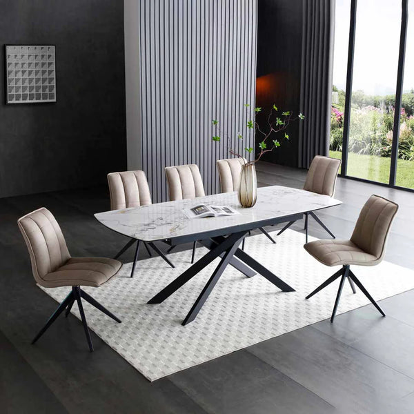 Luna 160–200cm Extendable Ceramic Dining Table