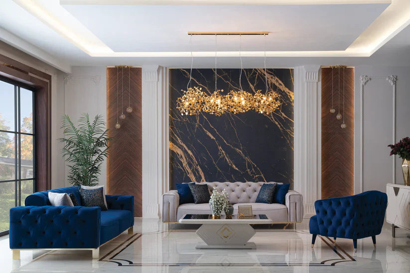 Gold 2 Seater Sofa