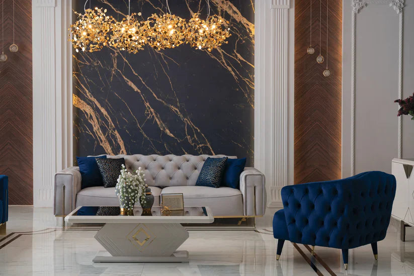 Gold 2 Seater Sofa