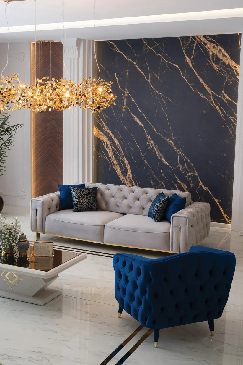 Gold 2 Seater Sofa