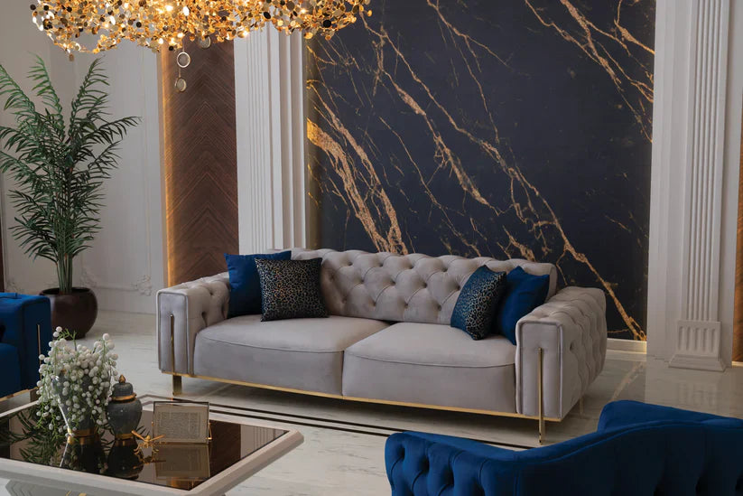 Gold 3 Seater Sofa