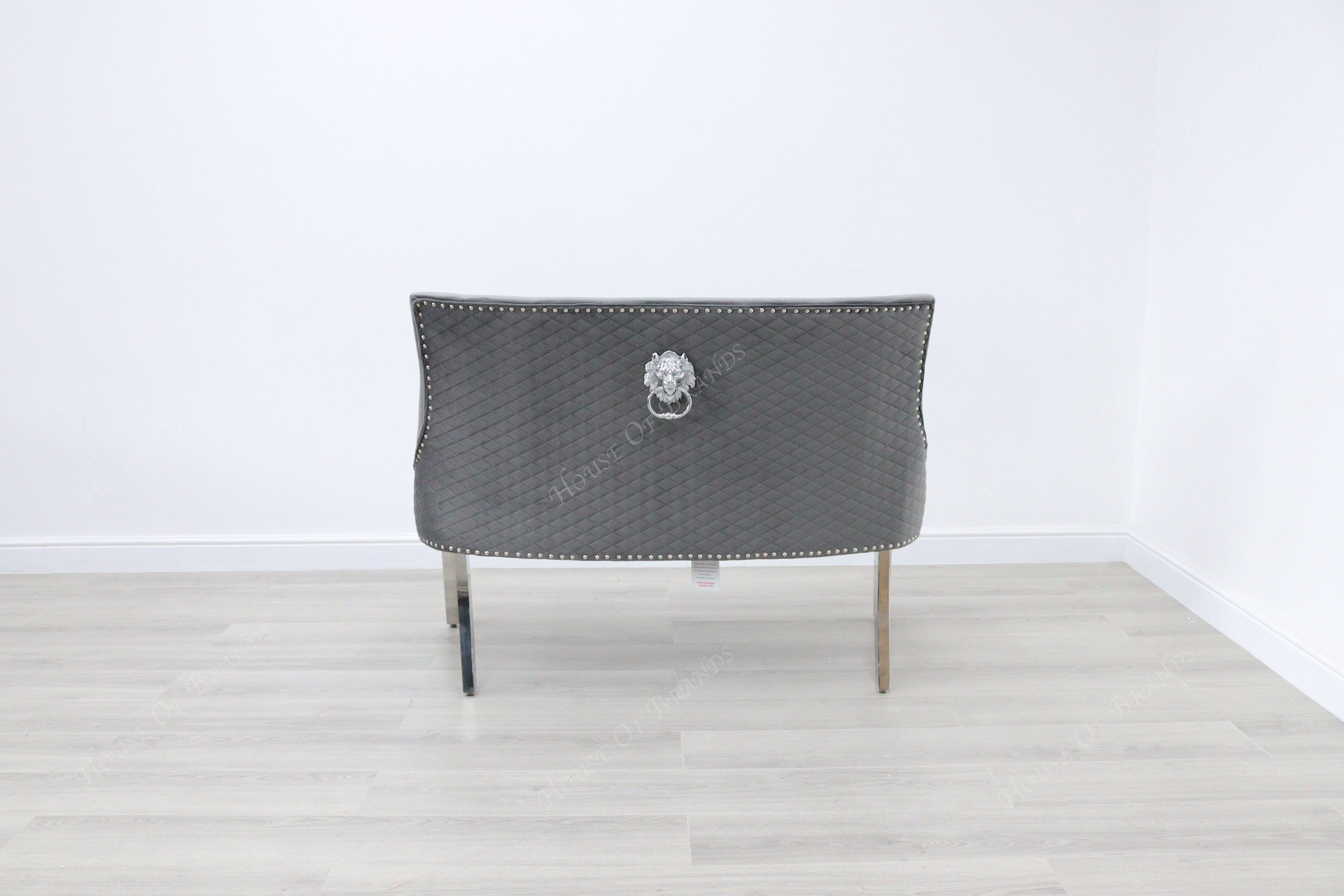 Grey Madrid High Back Bench