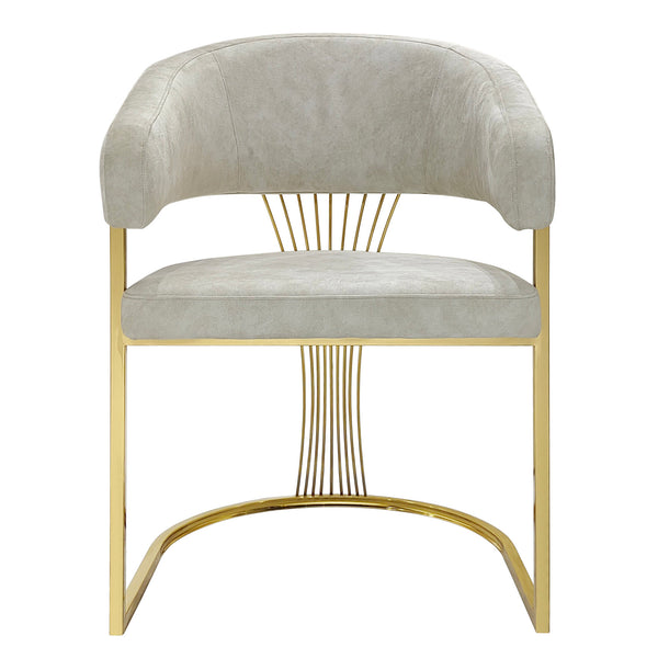 Porado Cream & Gold Dining Chair