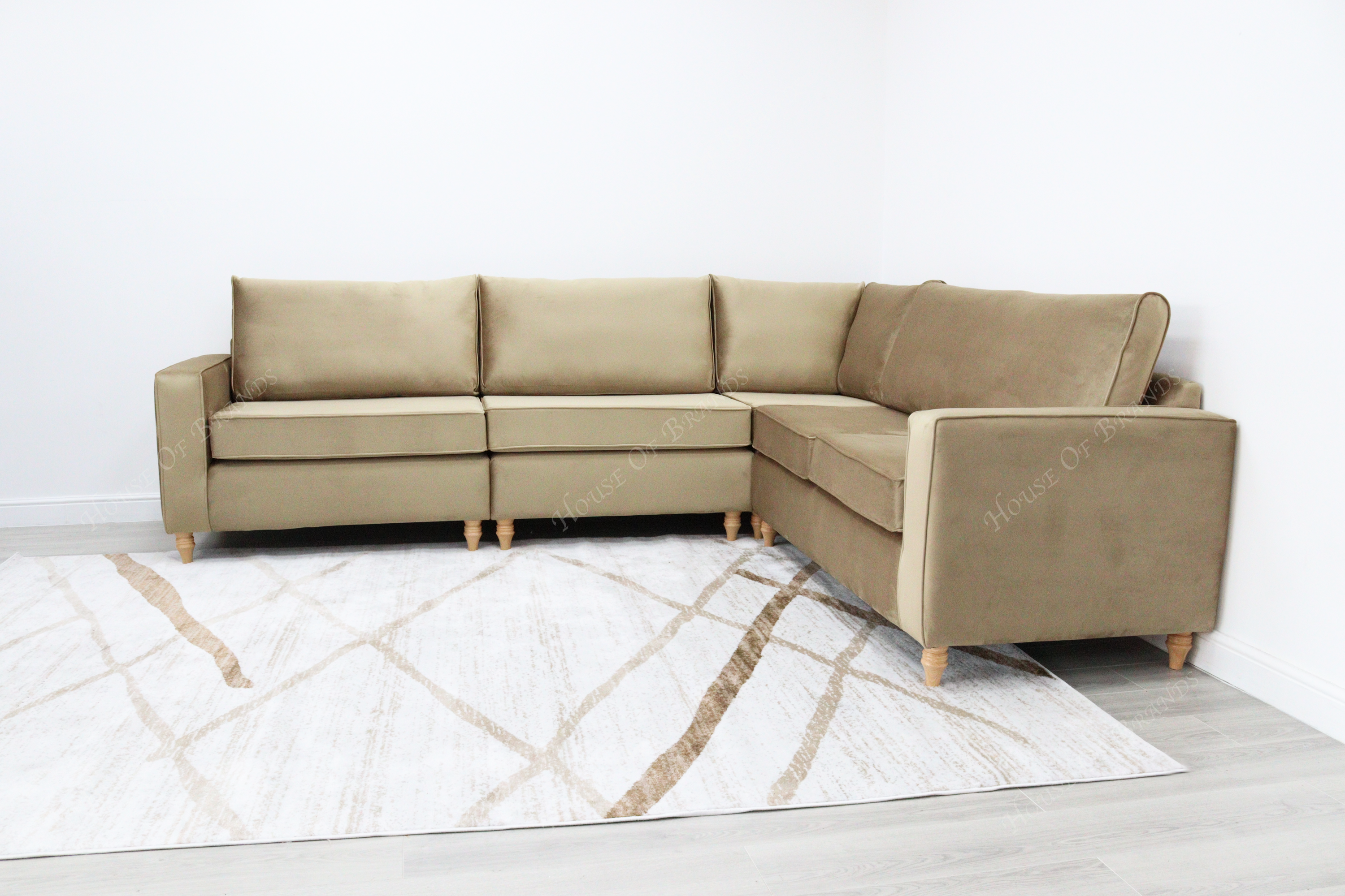 Riviera Velvet Corner Sofa