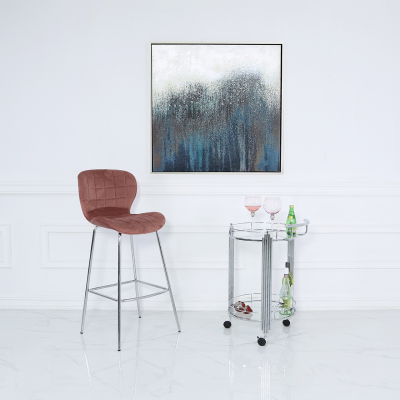 75cm Cohen Clear Drinks Trolley