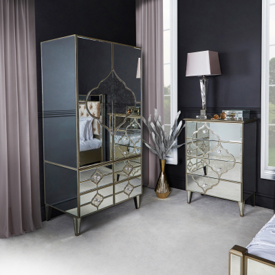 Marrakech Mirror 4 Drawer Cabinet