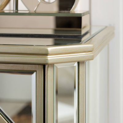 Becca 2 Drawer Mirror Cabinet