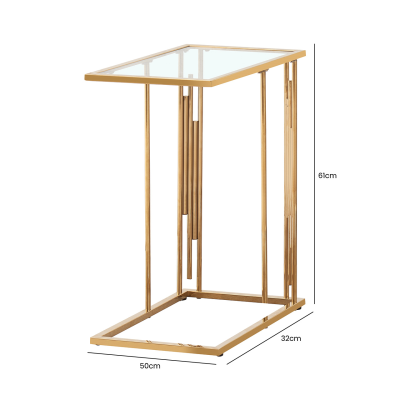 Prague Gold Sofa Table