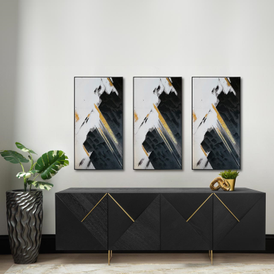 Ivanna 4 Door Sideboard Espresso Oak
