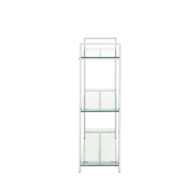 Harry 113cm Chrome and Glass 3 Tier Display Unit