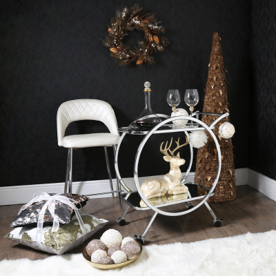 Harry Mirror Drinks Trolley