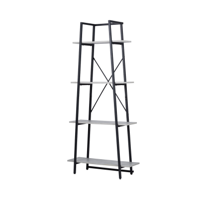 170cm 4-Tier Black and Grey Display Unit
