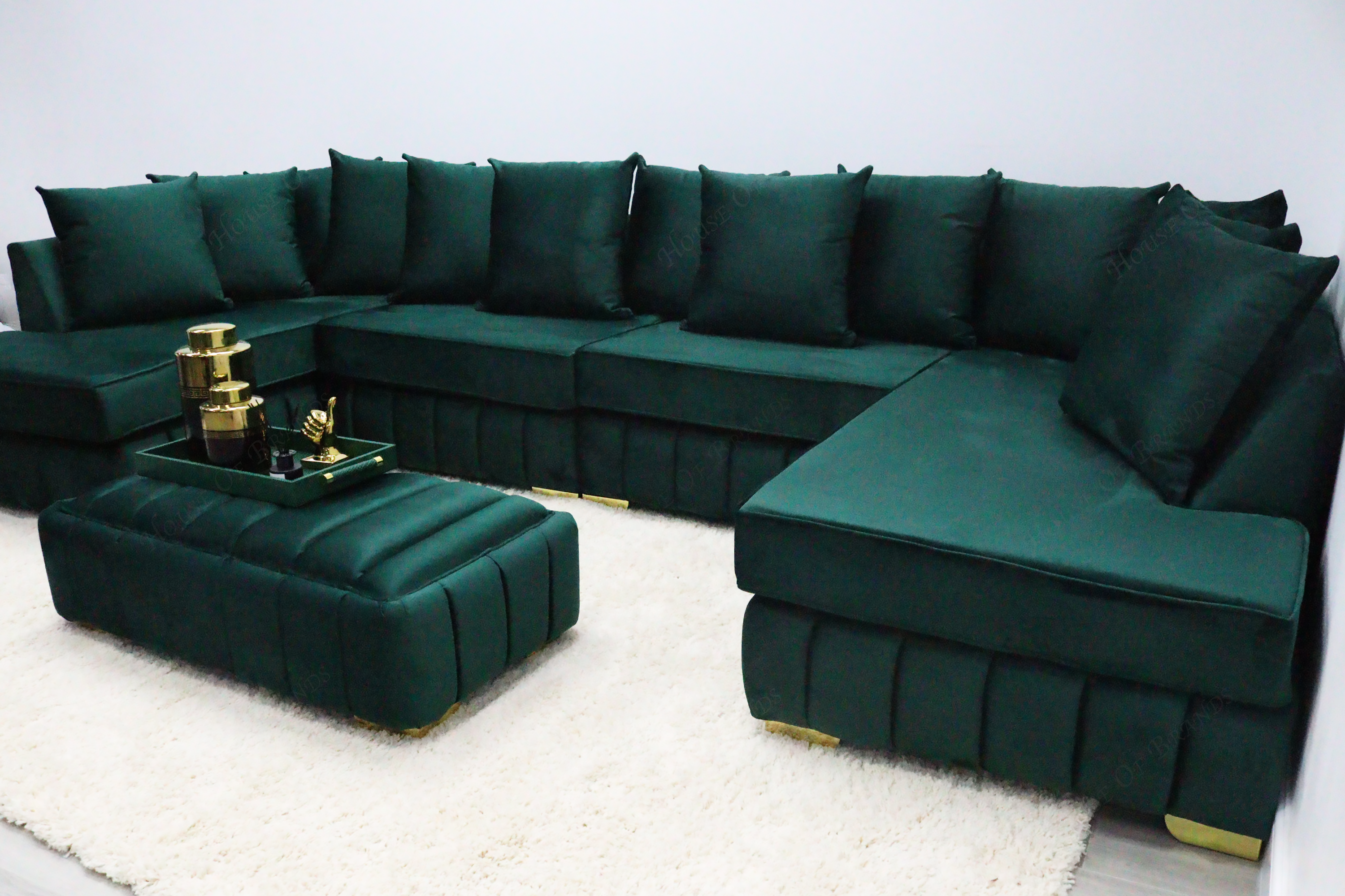 Beverly U Shape Scatter Back Sofa