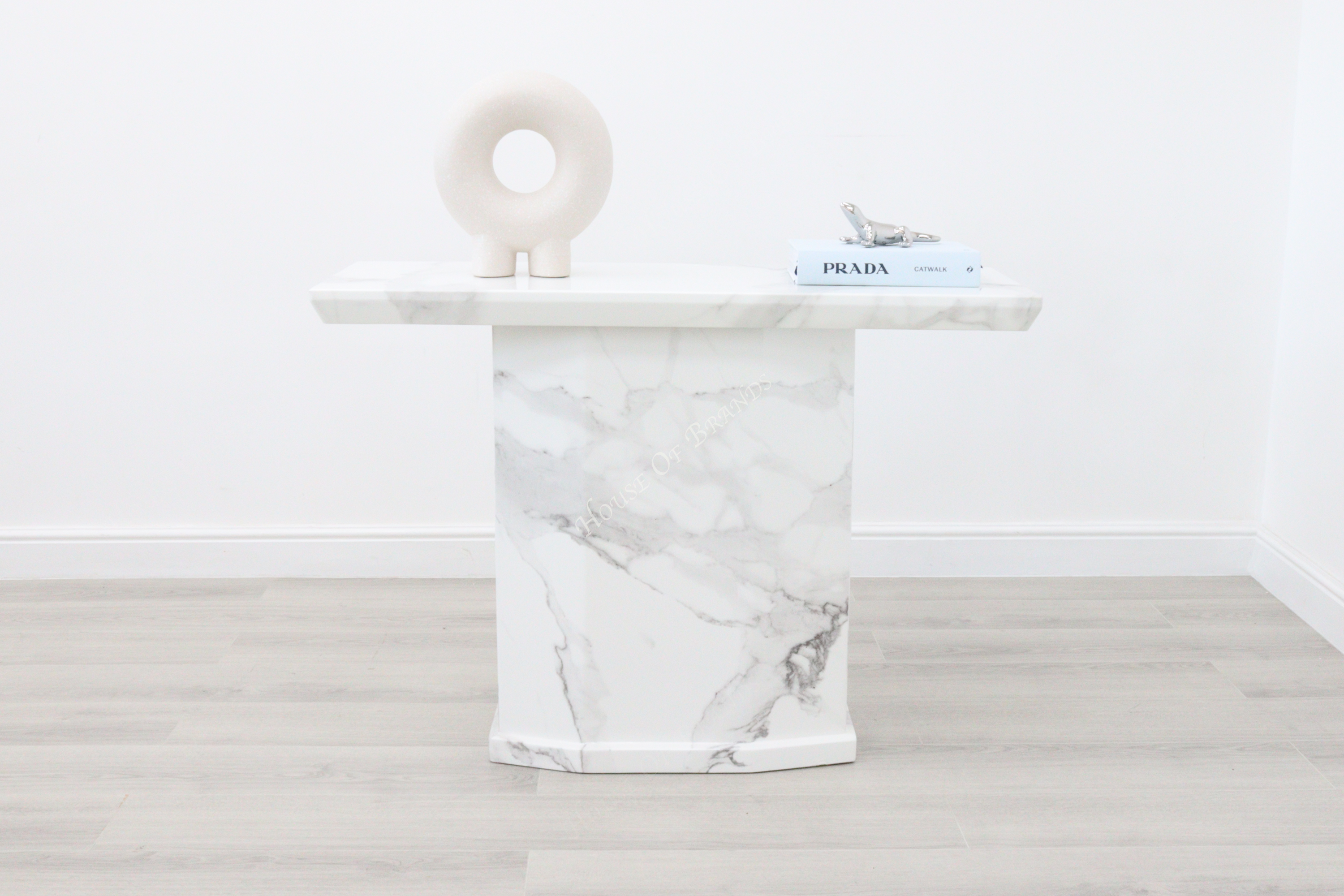 Nero White Marble Console Table