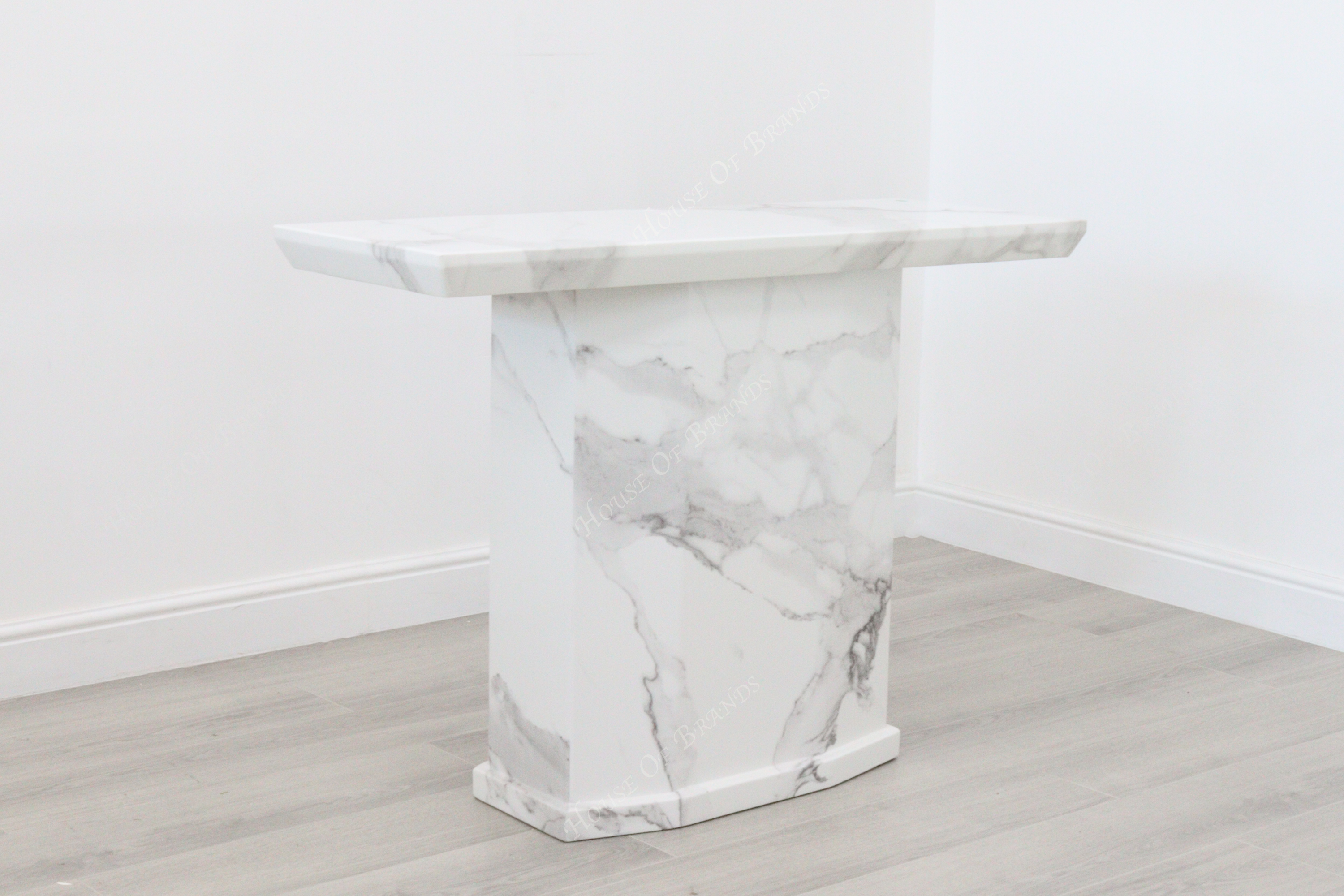 Nero White Marble Console Table