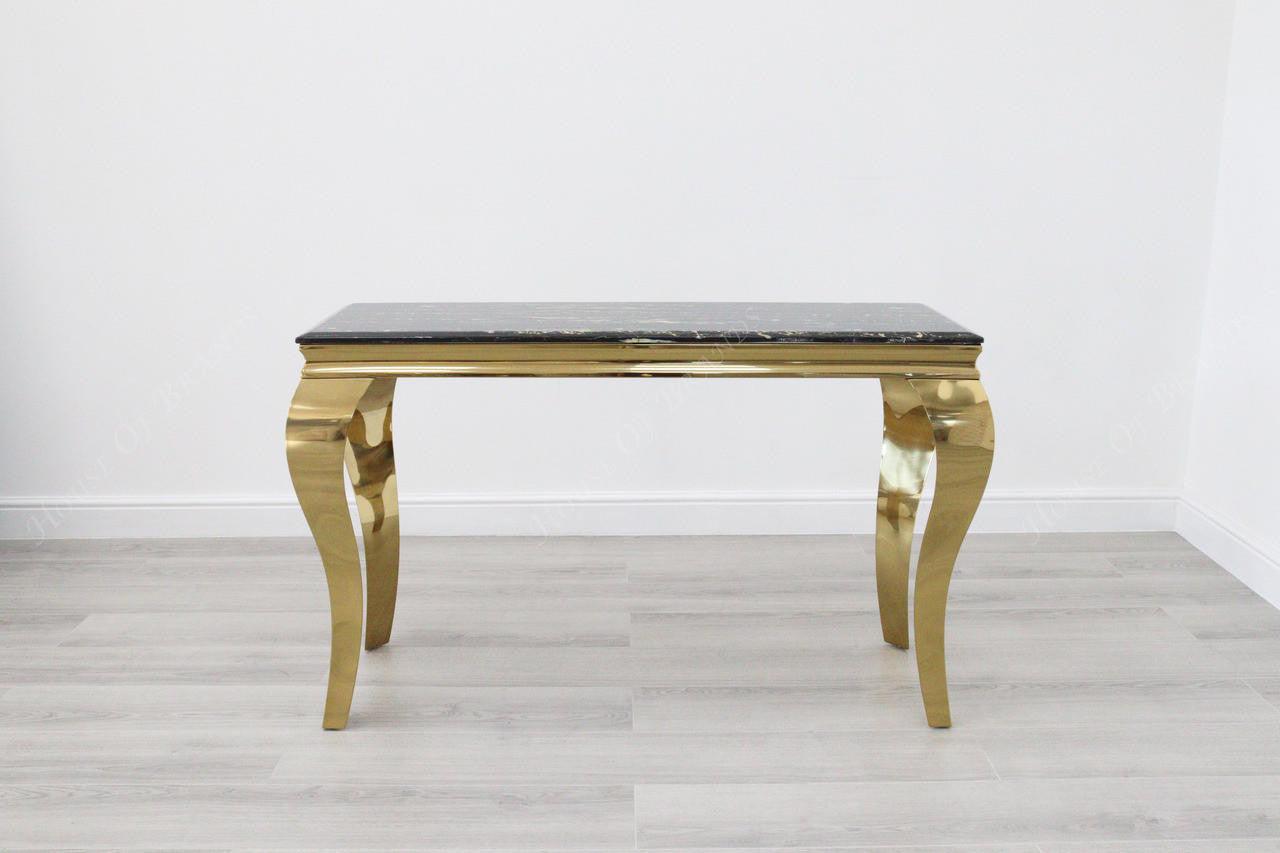 House Of Brands Rome Gold Console Table 