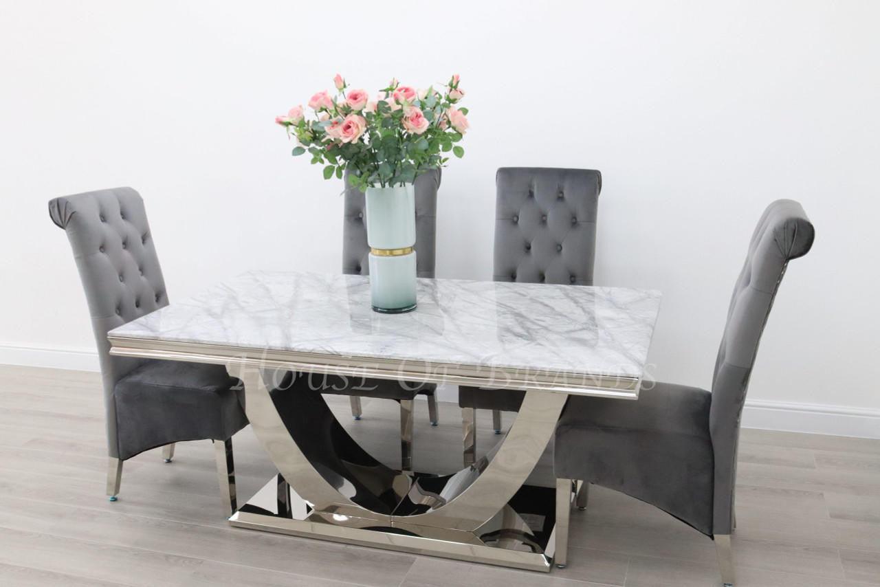 House Of Brands Naples Table and 4 Leon Chairs