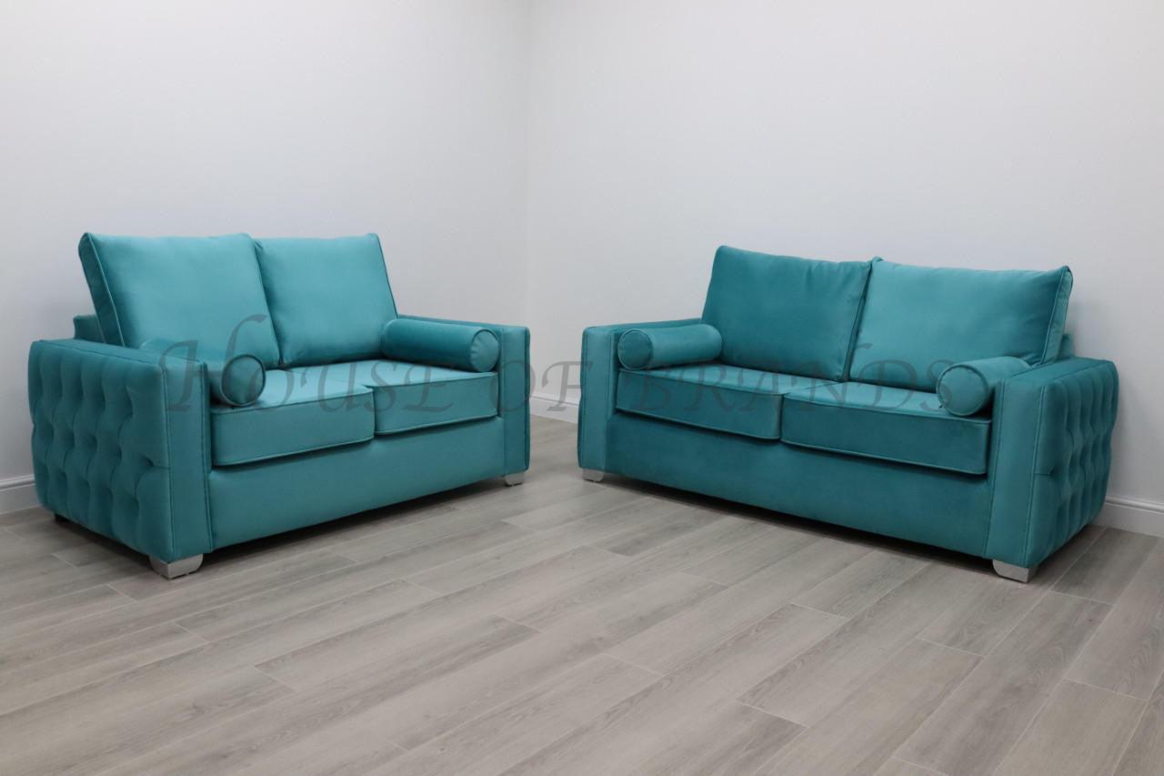 House Of Brands Capri Velvet Sofa 