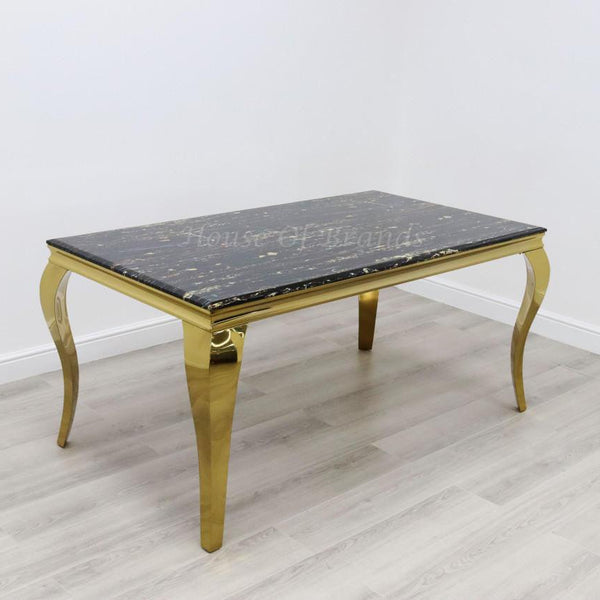 Gold Louis Marble Dining Table