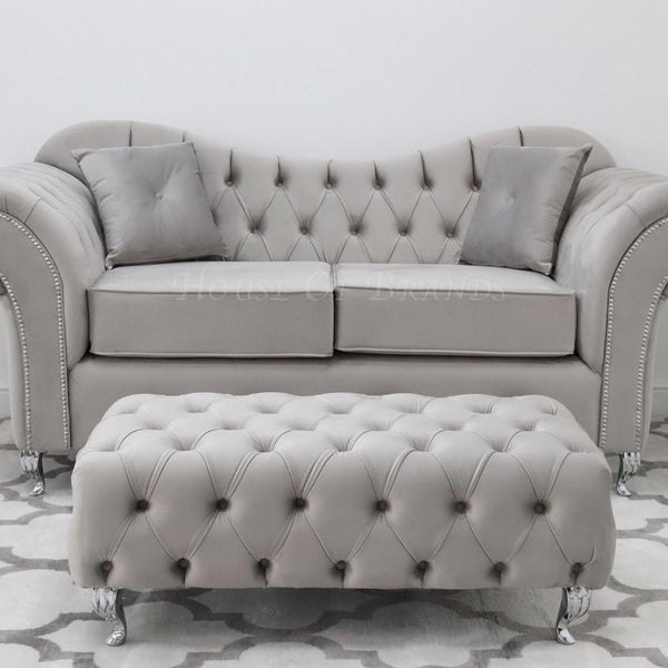 Estelle Cushion Seat Velvet Sofa