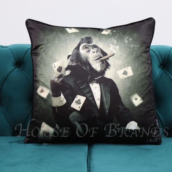 Aces Monkey Cushion