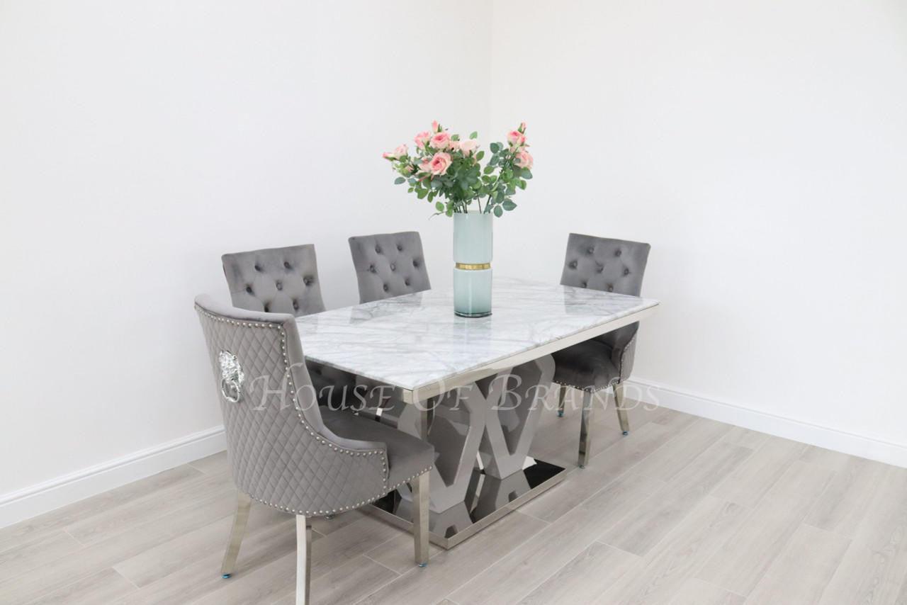 House Of Brands Amalfi Table and 4 Madrid Chairs